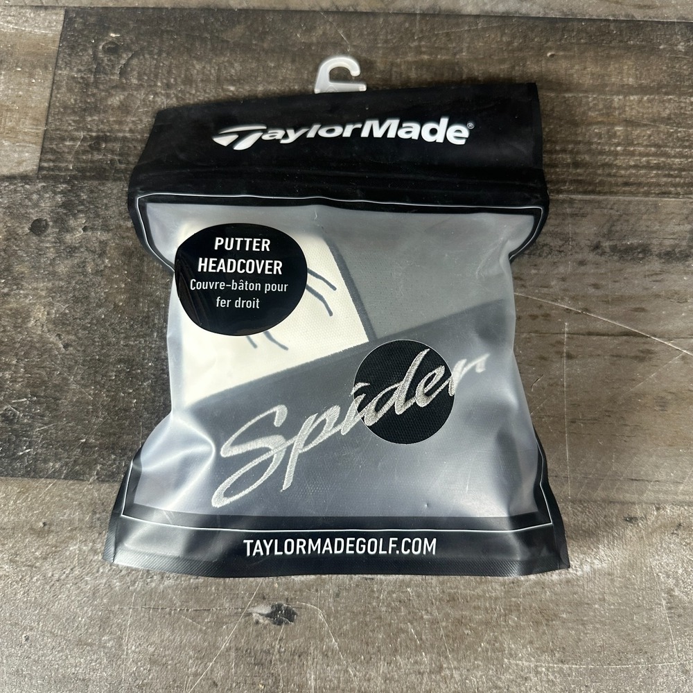 NEW TaylorMade Spider Tour Multi Color Mallet Putter Headcover Gray White 2023